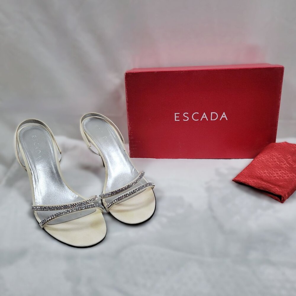 Escada Couture Rhinestone Sandals - US size 9.5 EUR size 39.5